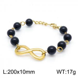 Stainless Steel Gold-plating Bracelet - KB152345-BH