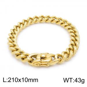 Stainless Steel Gold-plating Bracelet - KB152514-KFC