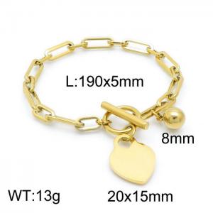 Stainless Steel Gold-plating Bracelet - KB152543-Z