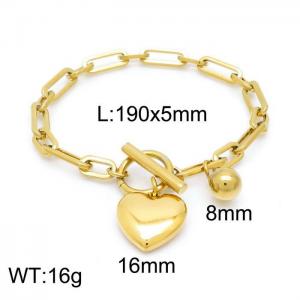 Stainless Steel Gold-plating Bracelet - KB152549-Z