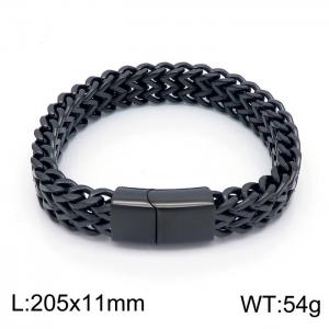 Stainless Steel Black-plating Bracelet - KB152648-KFC