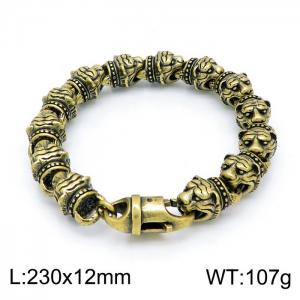 Stainless Steel Gold-plating Bracelet - KB152704-KJX