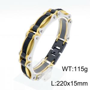 Stainless Steel Gold-plating Bracelet - KB152810-KFC