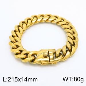 Stainless Steel Gold-plating Bracelet - KB153145-KFC