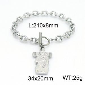 Stainless Steel Bracelet(Men) - KB153338-Z