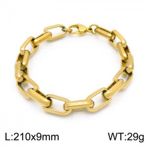 Stainless Steel Gold-plating Bracelet - KB153346-Z