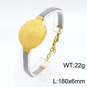 Stainless Steel Gold-plating Bracelet - KB153724-KD