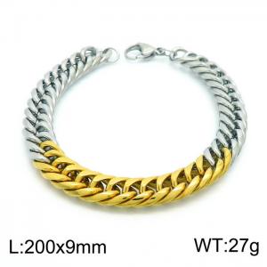 Stainless Steel Gold-plating Bracelet - KB153752-Z