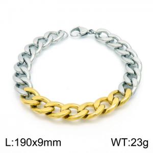 Stainless Steel Gold-plating Bracelet - KB153766-Z