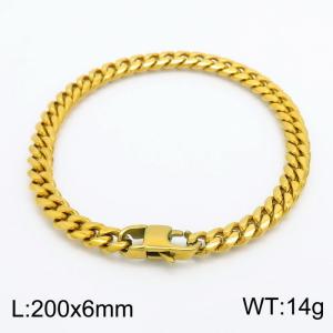 Stainless Steel Gold-plating Bracelet - KB153778-Z