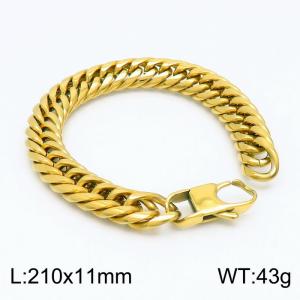 Stainless Steel Gold-plating Bracelet - KB153788-Z