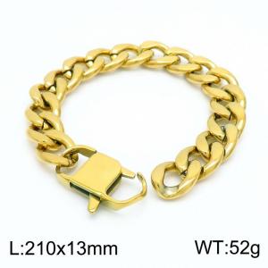 Stainless Steel Gold-plating Bracelet - KB153794-Z