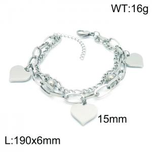 Stainless Steel Bracelet(women) - KB153909-Z