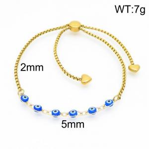 Stainless Steel Gold-plating Bracelet - KB154237-Z