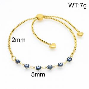 Stainless Steel Gold-plating Bracelet - KB154238-Z