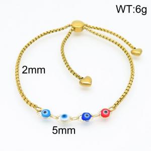 Stainless Steel Gold-plating Bracelet - KB154241-Z