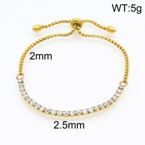 Stainless Steel Stone Bracelet - KB154251-Z