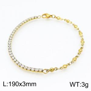 Stainless Steel Stone Bracelet - KB154276-Z