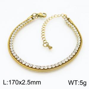 Stainless Steel Stone Bracelet - KB154278-Z