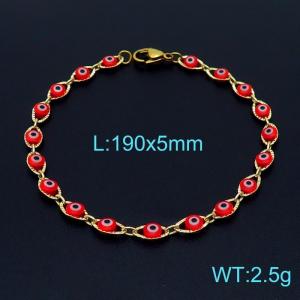 Stainless Steel Gold-plating Bracelet - KB154280-Z