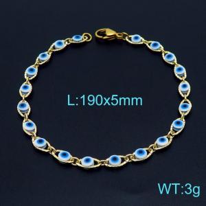 Stainless Steel Gold-plating Bracelet - KB154281-Z