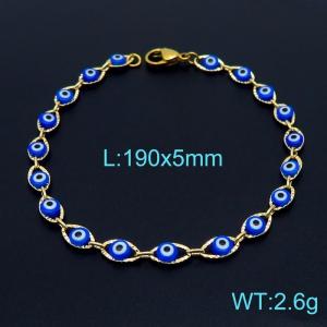 Stainless Steel Gold-plating Bracelet - KB154282-Z