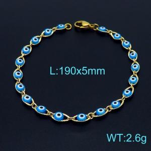 Stainless Steel Gold-plating Bracelet - KB154283-Z