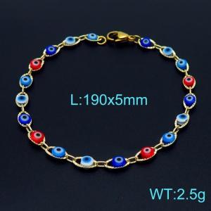 Stainless Steel Gold-plating Bracelet - KB154284-Z