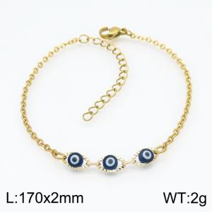 Stainless Steel Gold-plating Bracelet - KB154285-Z