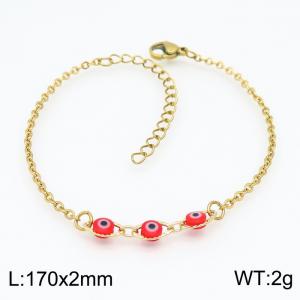 Stainless Steel Gold-plating Bracelet - KB154287-Z