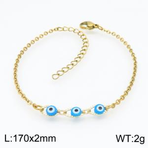 Stainless Steel Gold-plating Bracelet - KB154288-Z