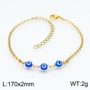 Stainless Steel Gold-plating Bracelet - KB154289-Z