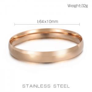 Stainless Steel Rose Gold-plating Bangle - KB154292-K