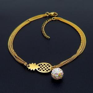 Stainless Steel Gold-plating Bracelet - KB154433-DL