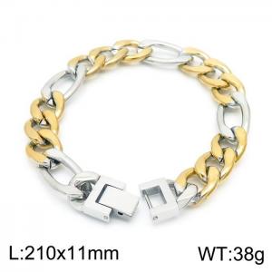 Stainless Steel Gold-plating Bracelet - KB154565-Z