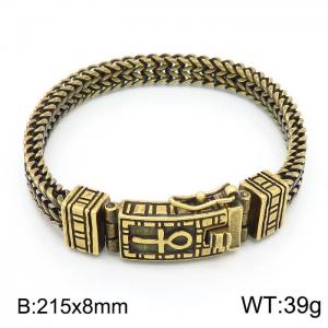 Stainless Steel Gold-plating Bracelet - KB155285-KJX