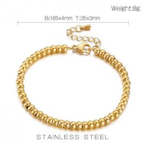 Stainless Steel Gold-plating Bracelet - KB155294-Z