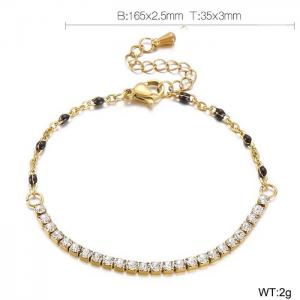 Stainless Steel Stone Bracelet - KB155296-Z