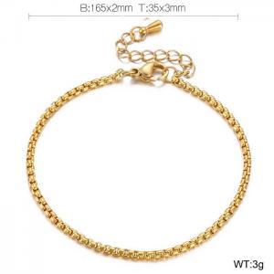 Stainless Steel Gold-plating Bracelet - KB155306-Z