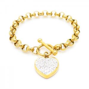 Stainless Steel Gold-plating Bracelet - KB155355-BJ