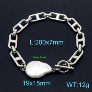 Stainless Steel Bracelet(Men) - KB155782-Z