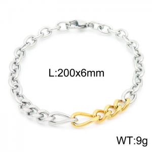 Stainless Steel Gold-plating Bracelet - KB156345-Z