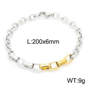 Stainless Steel Gold-plating Bracelet - KB156347-Z