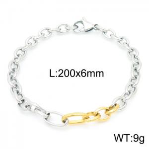 Stainless Steel Gold-plating Bracelet - KB156352-Z