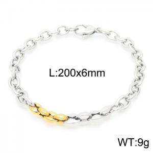 Stainless Steel Gold-plating Bracelet - KB156353-Z