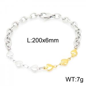 Stainless Steel Gold-plating Bracelet - KB156354-Z