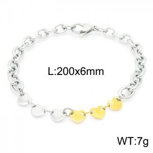 Stainless Steel Gold-plating Bracelet - KB156355-Z