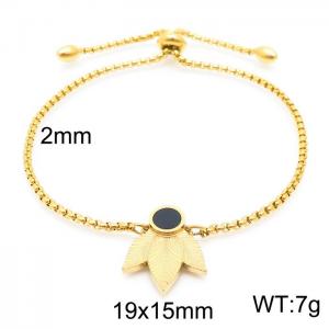 Stainless Steel Gold-plating Bracelet - KB156360-Z