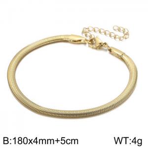 Stainless Steel Gold-plating Bangle - KB156571-Z