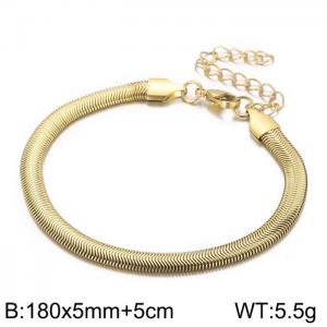 Stainless Steel Gold-plating Bangle - KB156573-Z